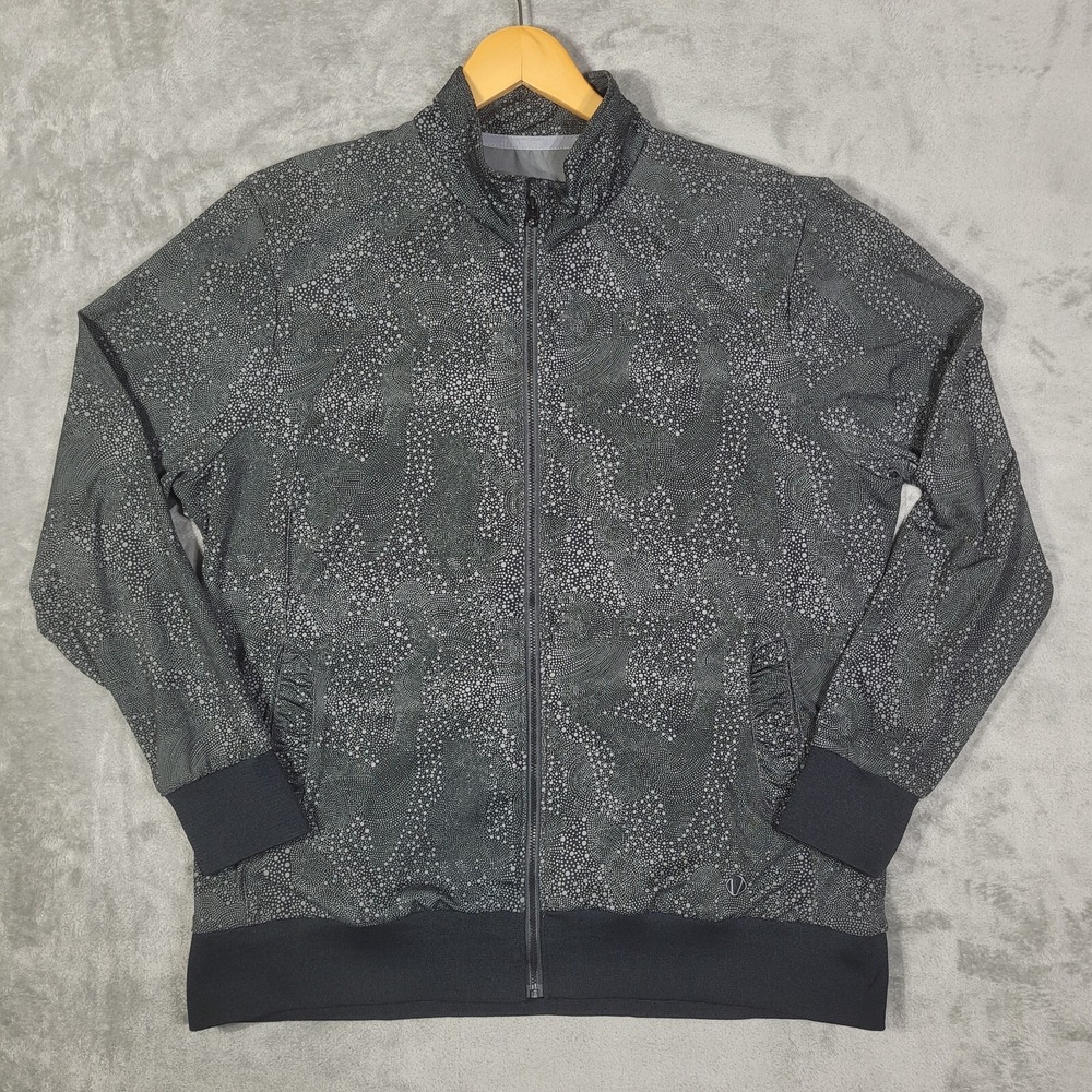 SUNICE Mens XXL Super Lite FX Full Zip Golf 2XL Black Gray Geometric